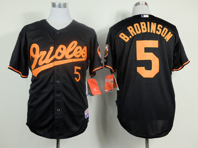 MLB Baltimore Orioles #5 Robinson Black Jersey