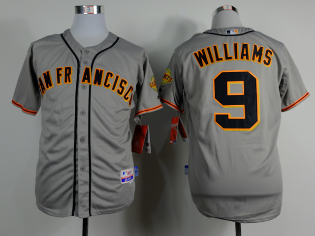 MLB San Francisco Giants #9 Williams Grey Jersey