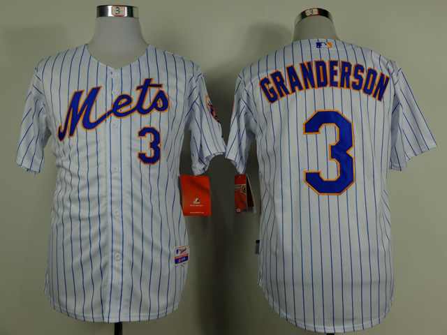 MLB New York Mets #3 Curtis Granderson Home Jersey 