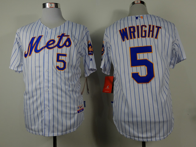 MLB New York Mets #5 David Wright Home Jersey 