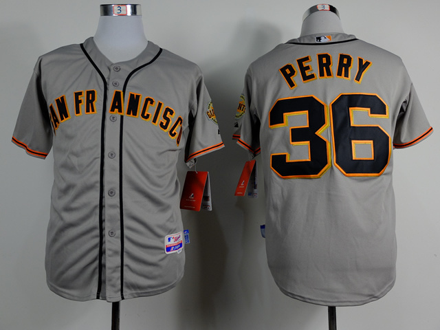 MLB San Francisco Giants #36 Perry Grey Jersey