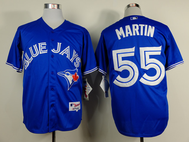 MLB Toronto Blue Jays #55 Martin Blue Jersey