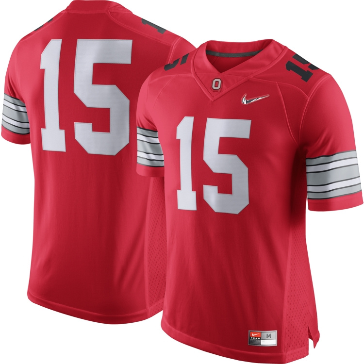 2014-15 Ohio State College Football Playoffs Jersey Diamond Quest Red Jersey