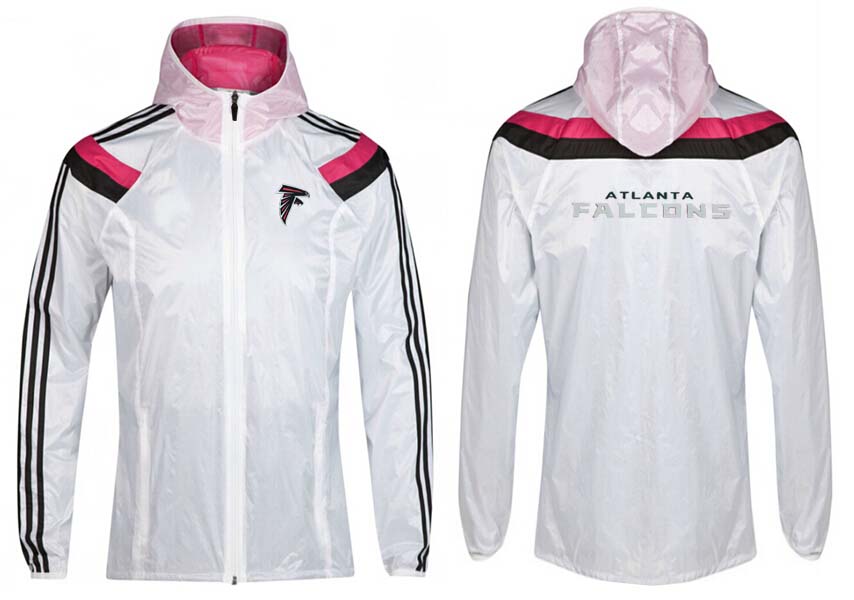 NFL Atlanta Falcons White Pink Jacket
