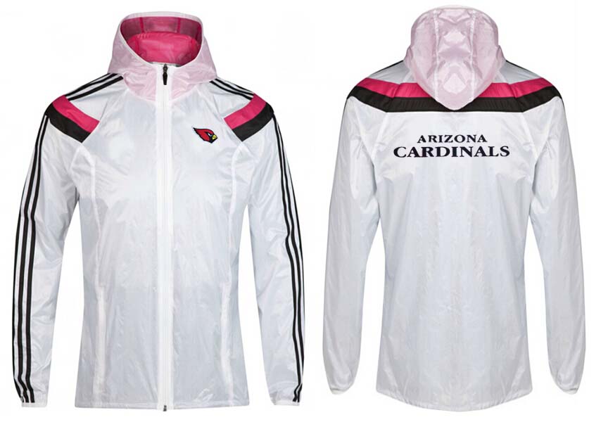 NFL Arizona Cardinals White Pink Jacket