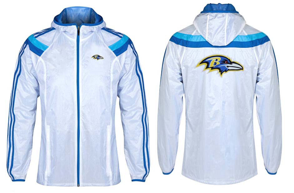 NFL Baltimore Ravens White Blue Color Color Jacket