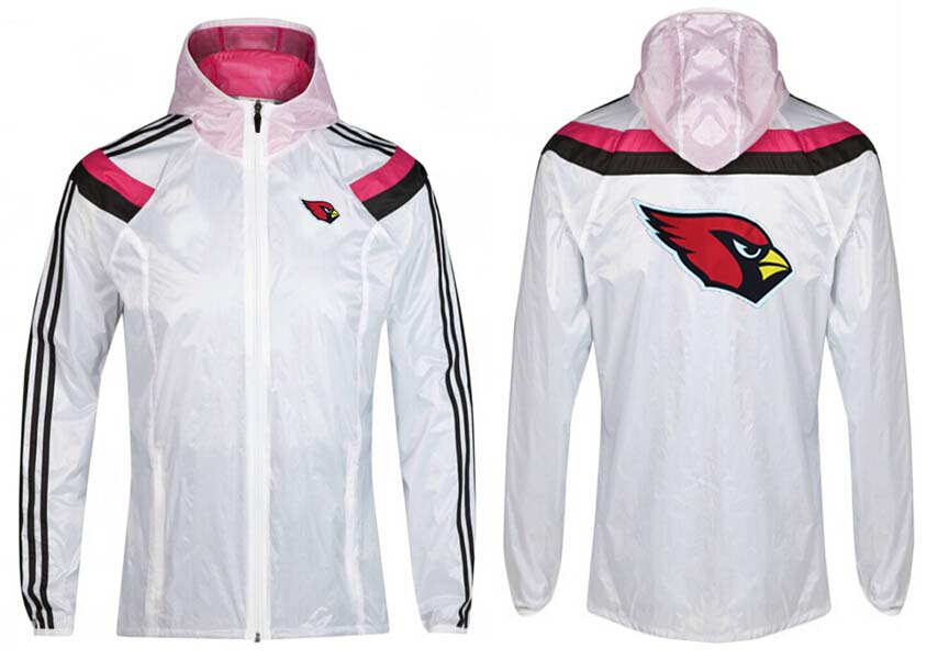 NFL Arizona Cardinals White Pink Color Jacket