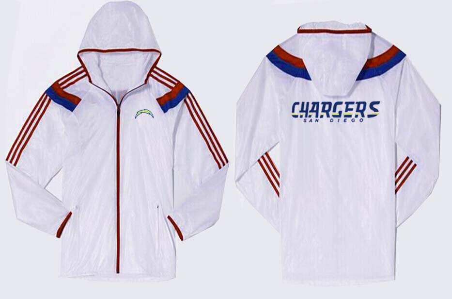 NFL San Diego Chargers All White Color Jacket