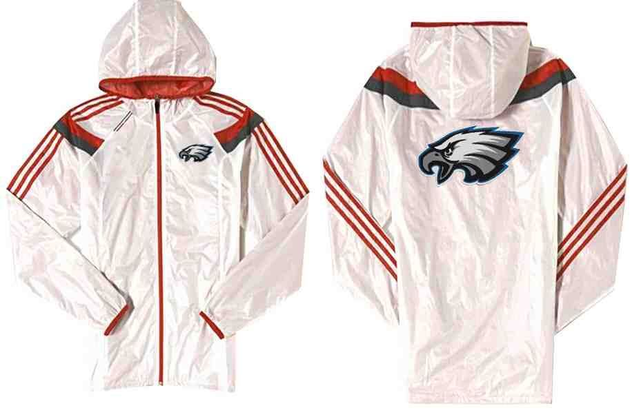 NFL Philadelphia Eagles White Red  Color Jacket