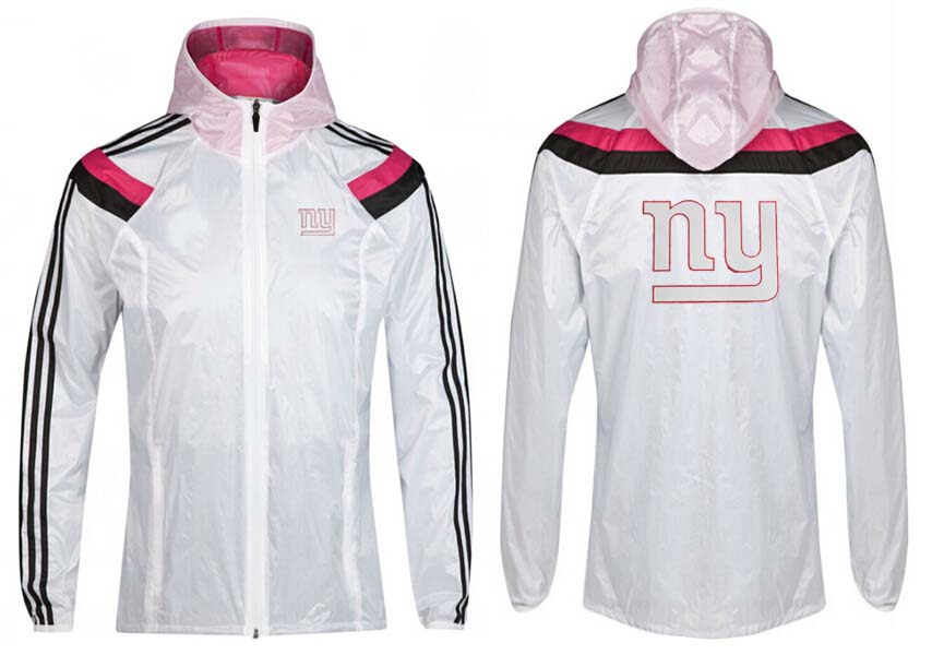 NFL New York Giants White Pink Jacket