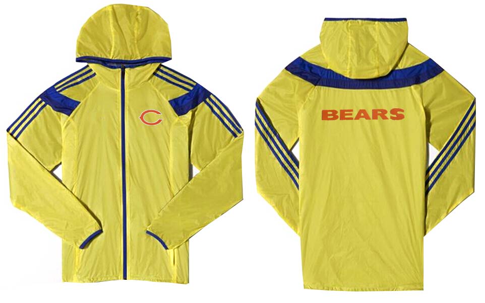 NFL Chicago Bears Yellow Blue Jacket