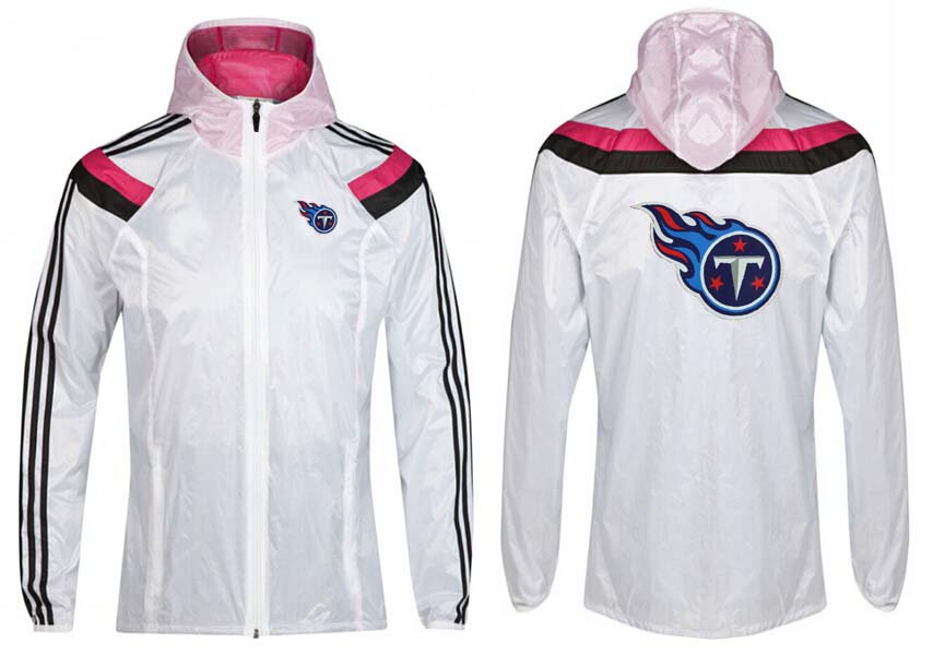 NFL Tennessee Titans White Pink Jacket