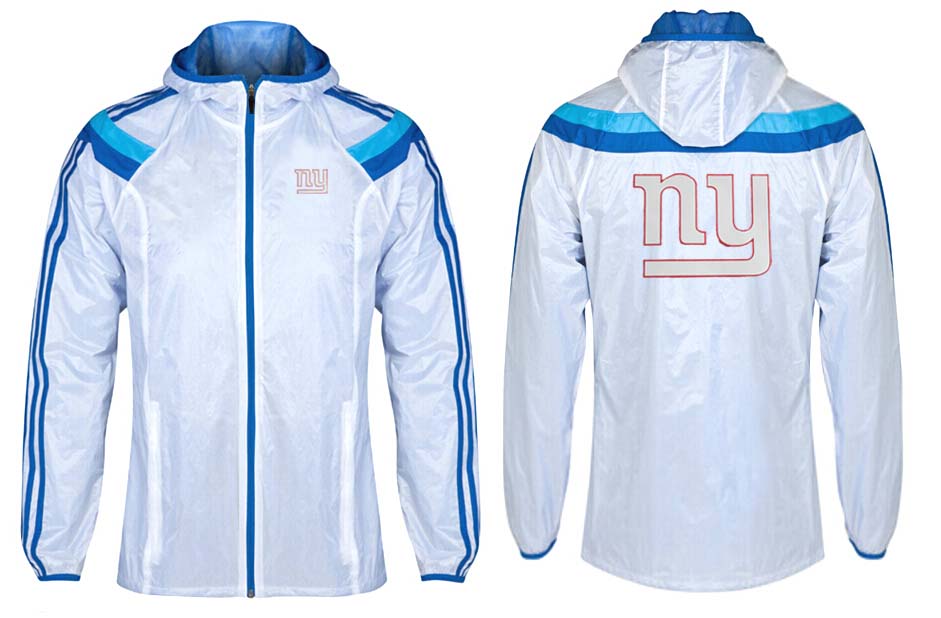 NFL New York Giants White Blue Jacket
