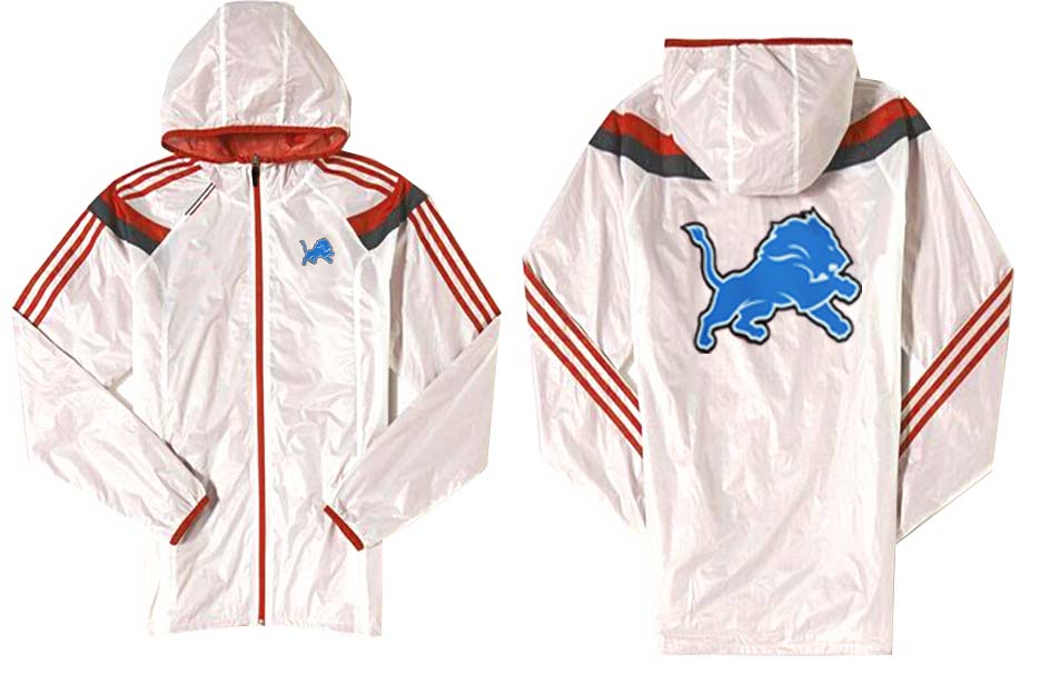 NFL Detriot Lions White Orange Jacket