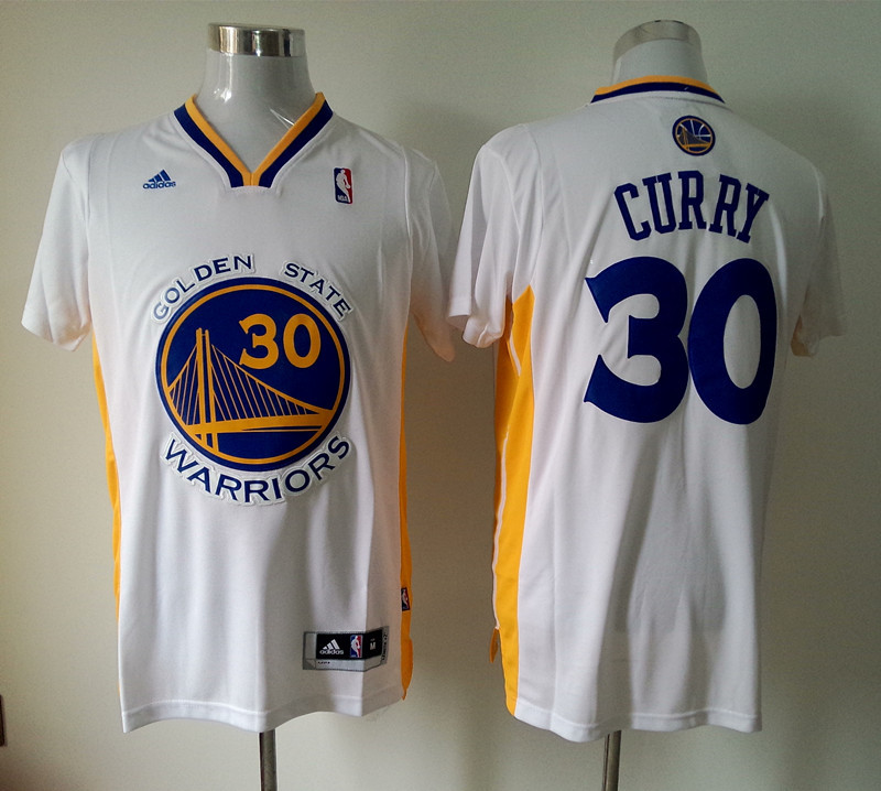 NBA Golden State Warriors #30 Curry White Jersey