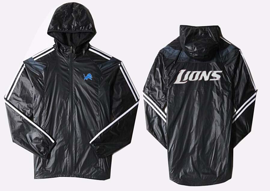 NFL Detriot Lions All Black Color Jacket