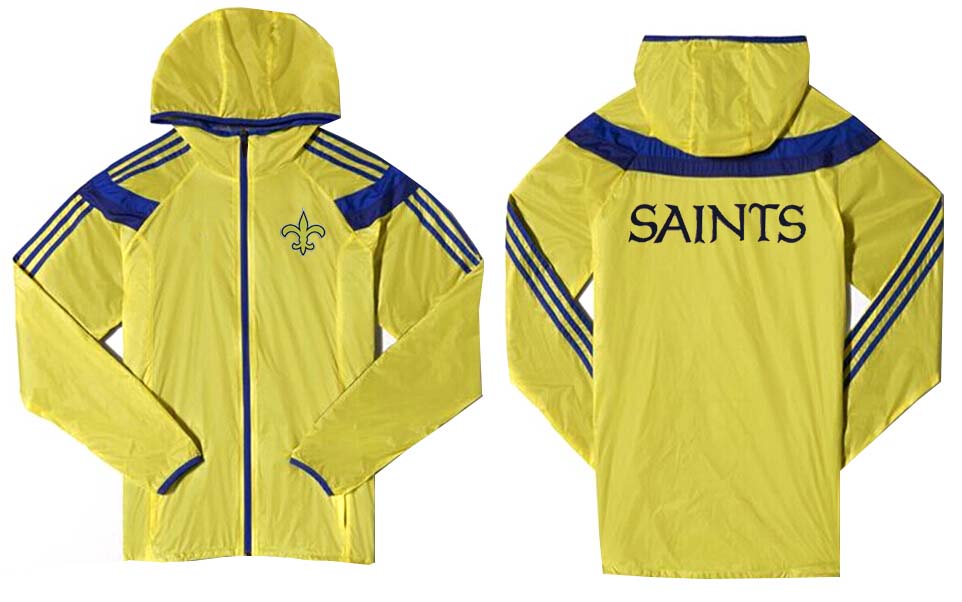 NFL New Orleans Saints Yellow Blue Color Jacket