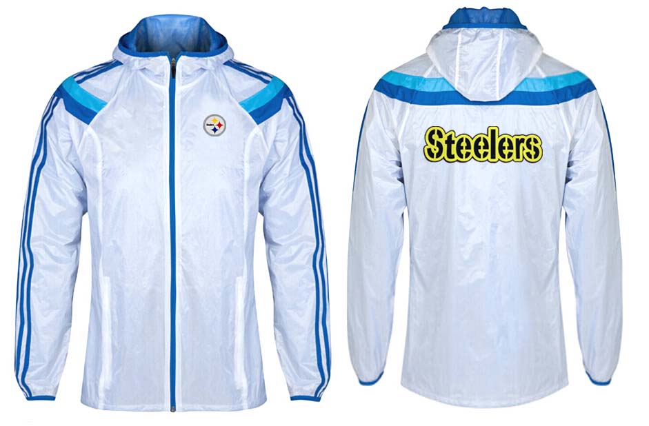 NFL Pittsburgh Steelers White Blue Jacket