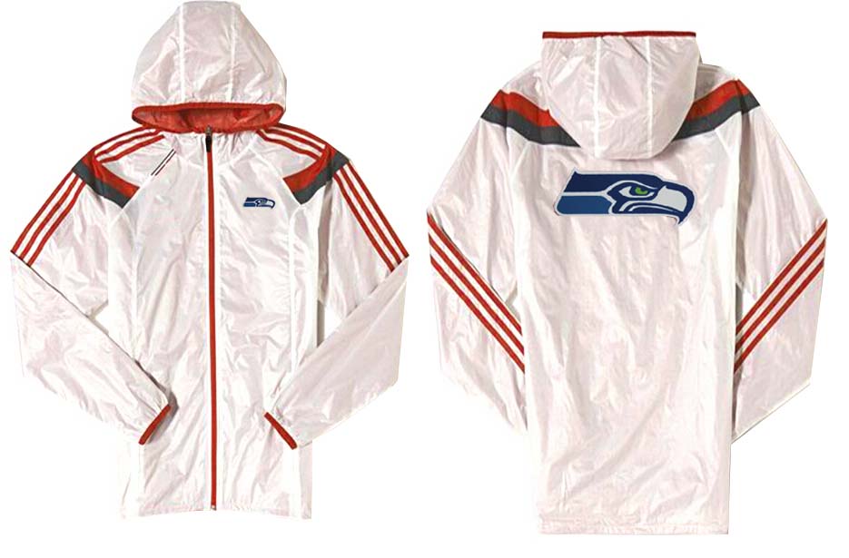 NFL Seattle Seahawks White Red Jacket
