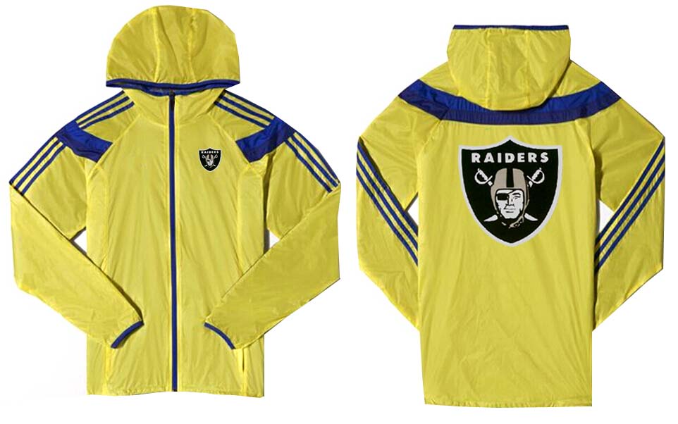 NFL Oakland Raiders Yellow Blue Jacket