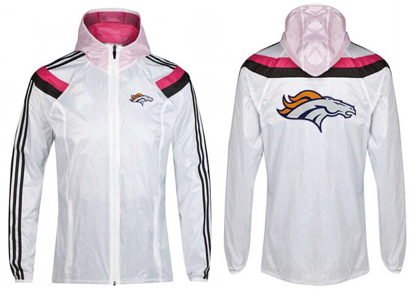 NFL Denver Broncos White Pink Color Jacket