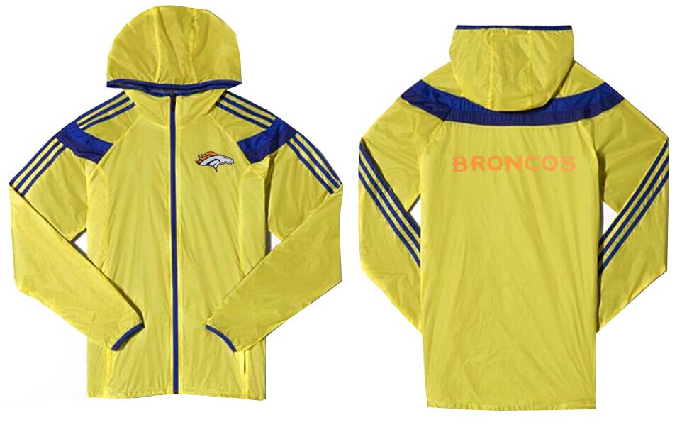 NFL Denver Broncos Yellow Blue Color Jacket