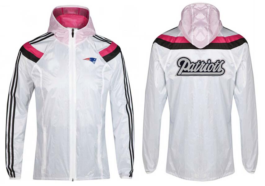 NFL New England Patriots White Pink Jacket