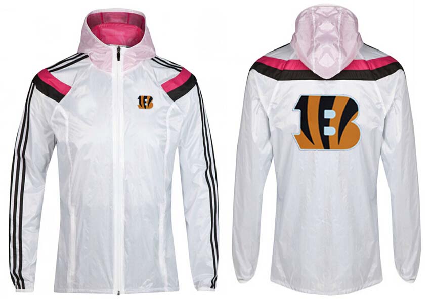 NFL Cincinnati Bengals White Pink Color Jacket