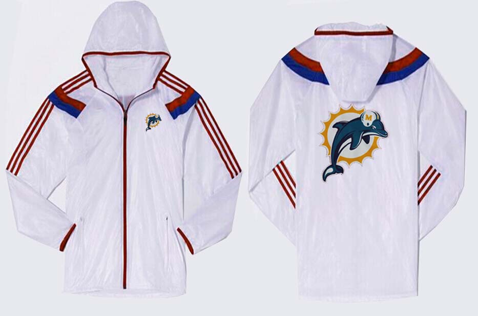 NFL Miami Dolphins White Color Jacket