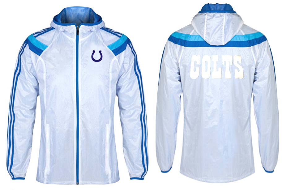 NFL Indianapolis Colts White Blue Jacket 