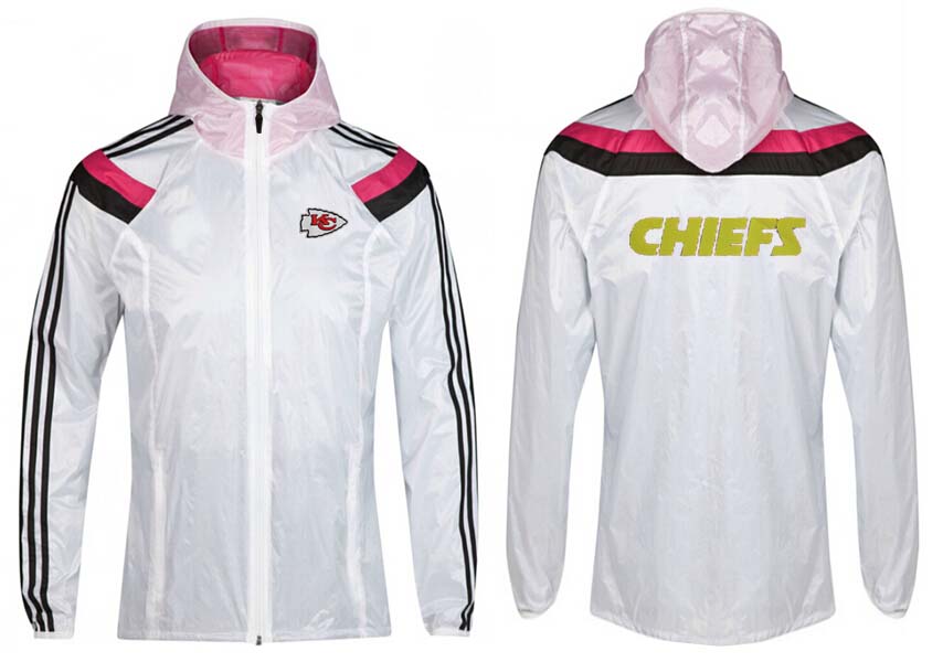 NFL Kansas City Chiefs White Pink Jacket