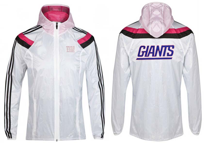 NFL New York Giants White Pink Color Jacket