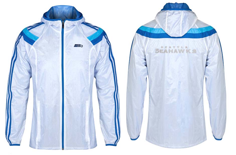 NFL Seattle Seahawks White Blue Color Jacket