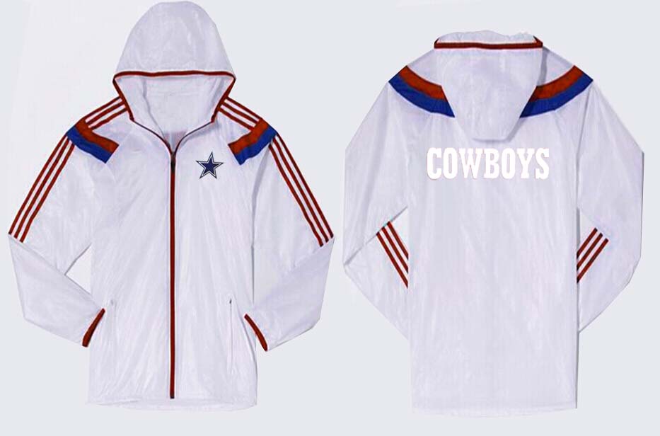 NFL Dallas Cowboys All White Orange Color Jacket