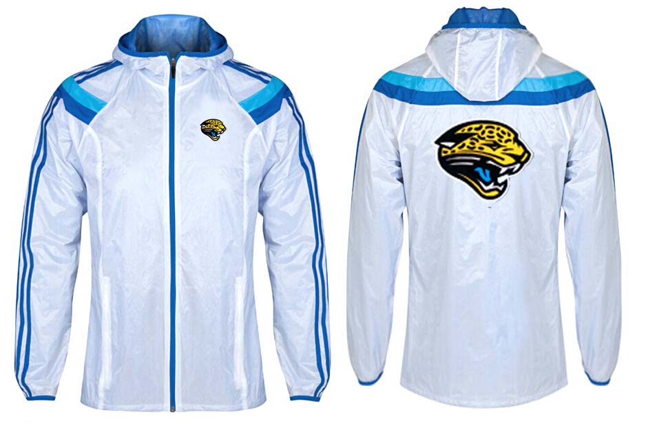NFL Jacksonville Jaguars White Blue Jacket