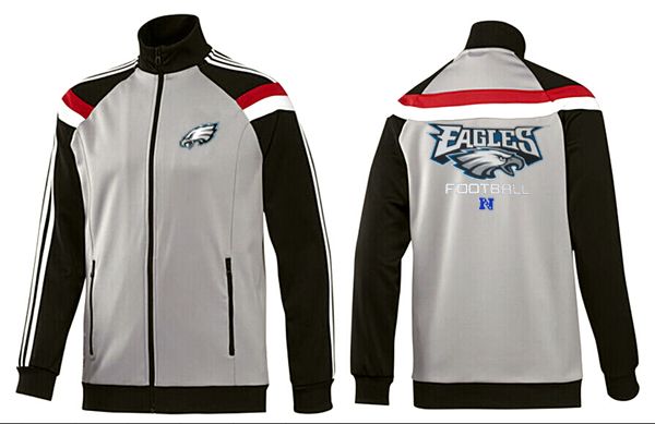 NFL Philadelphia Eagles Grey Black Jacket 2