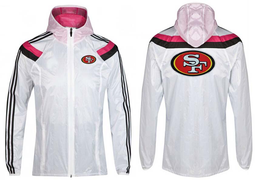 NFL San Francisco 49ers White Pink Jacket