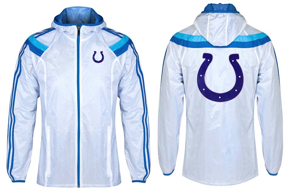 NFL Indianapolis Colts White Blue Jacket