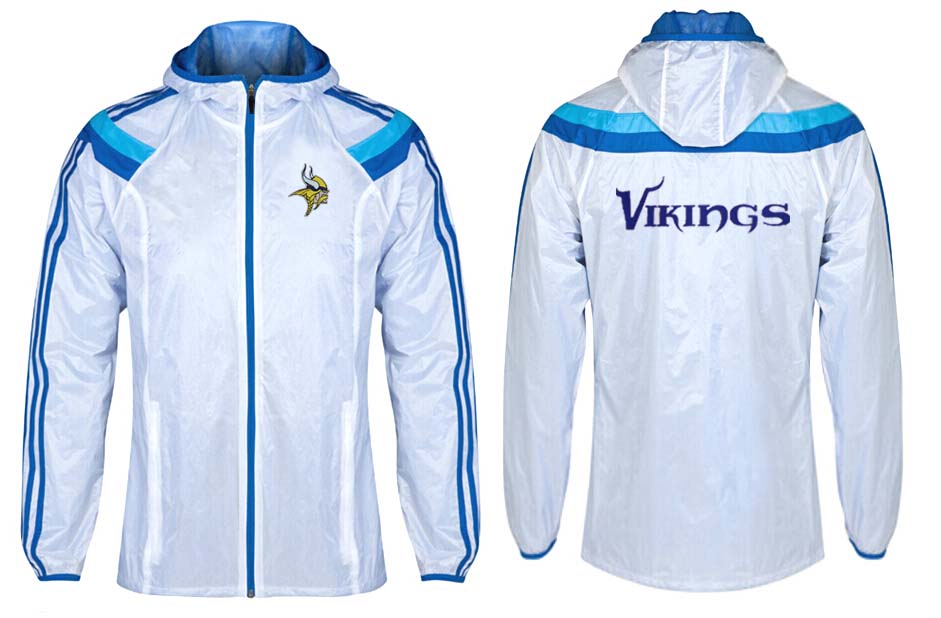 NFL Minnesota Vikings White Blue Color Jacket