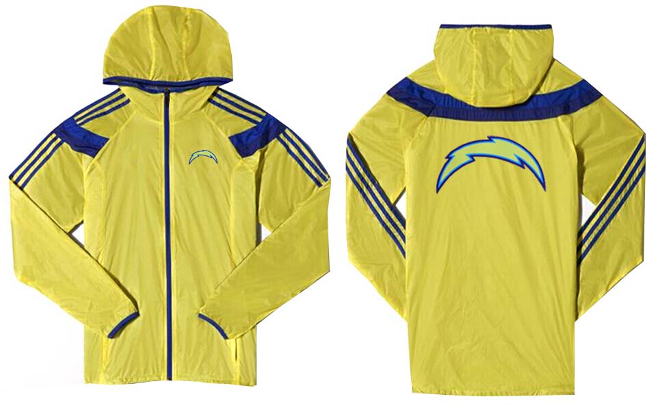 NFL San Diego Chargers Yellow Blue Jacket