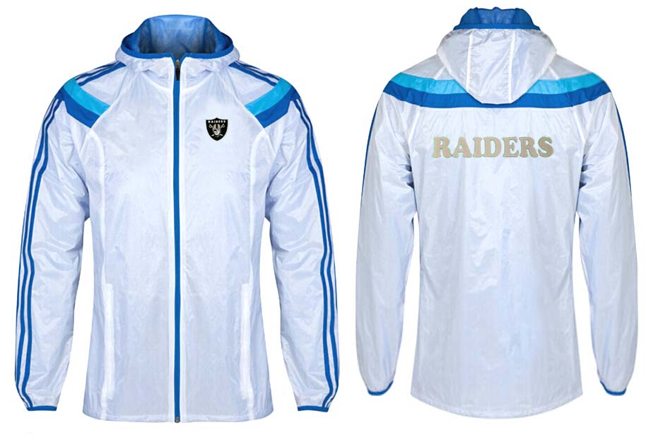 NFL Oakland Raiders White Blue Color Jacket