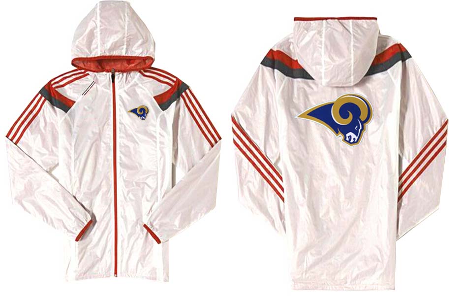 NFL St.Louis Rams White Red Jacket