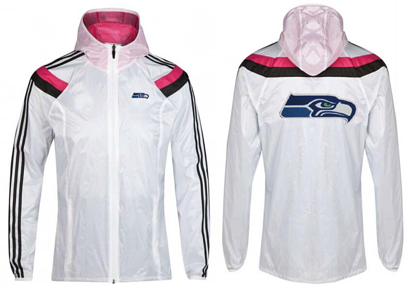 NFL Seattle Seahawks White Pink Color Jacket