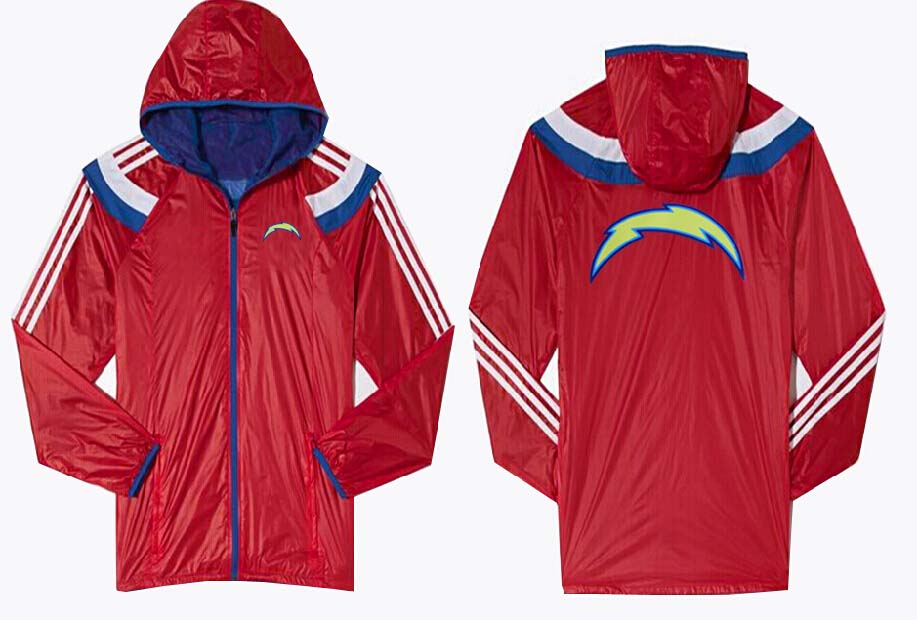 NFL San Diego Chargers Red Blue Jacket