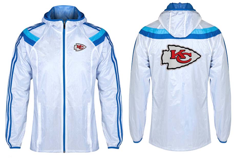 NFL Kansas City Chiefs White Blue Jacket