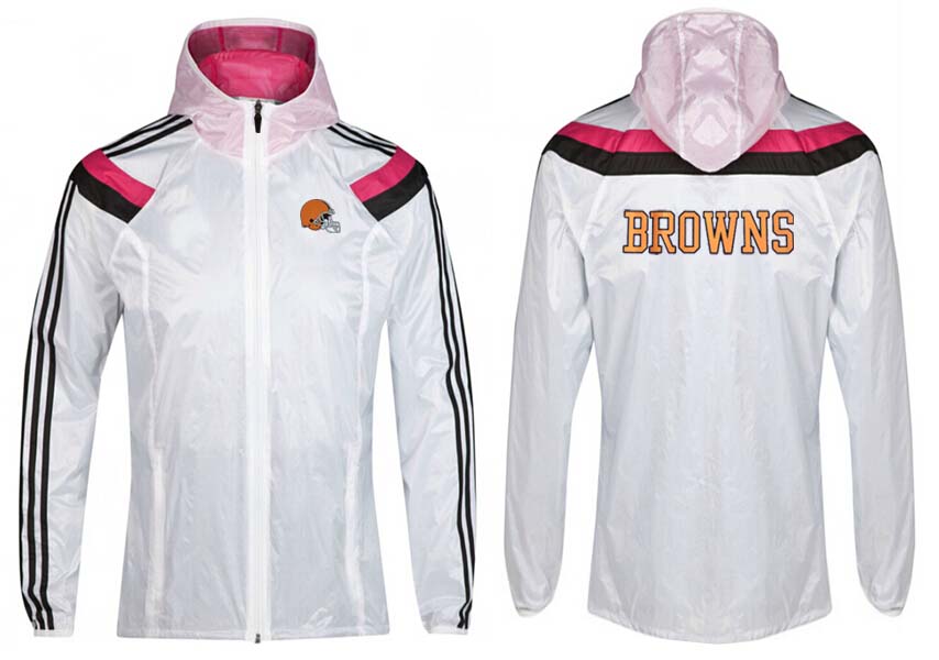 NFL Cleveland Browns White Pink Color Jacket