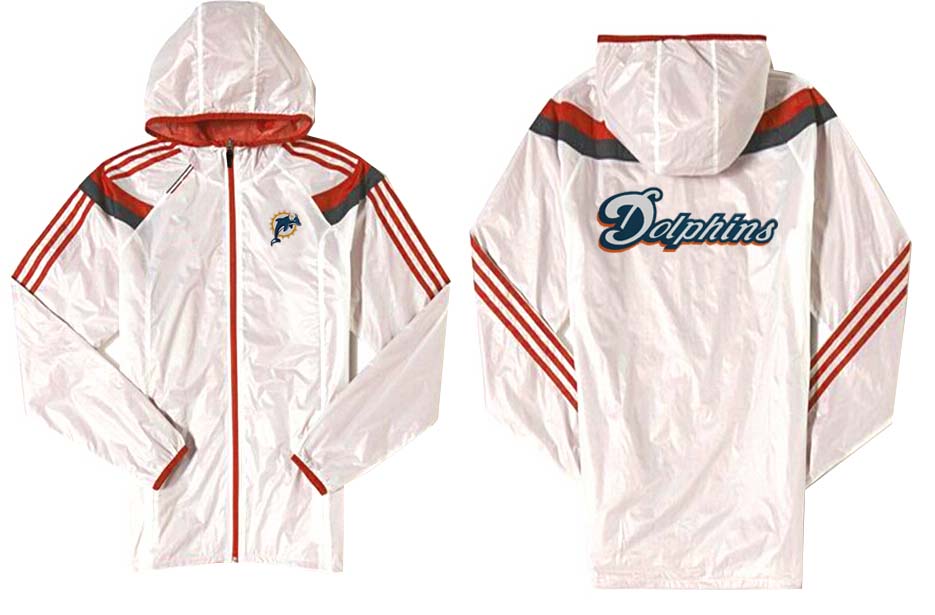 NFL Miami Dolphins White Red Color Jacket