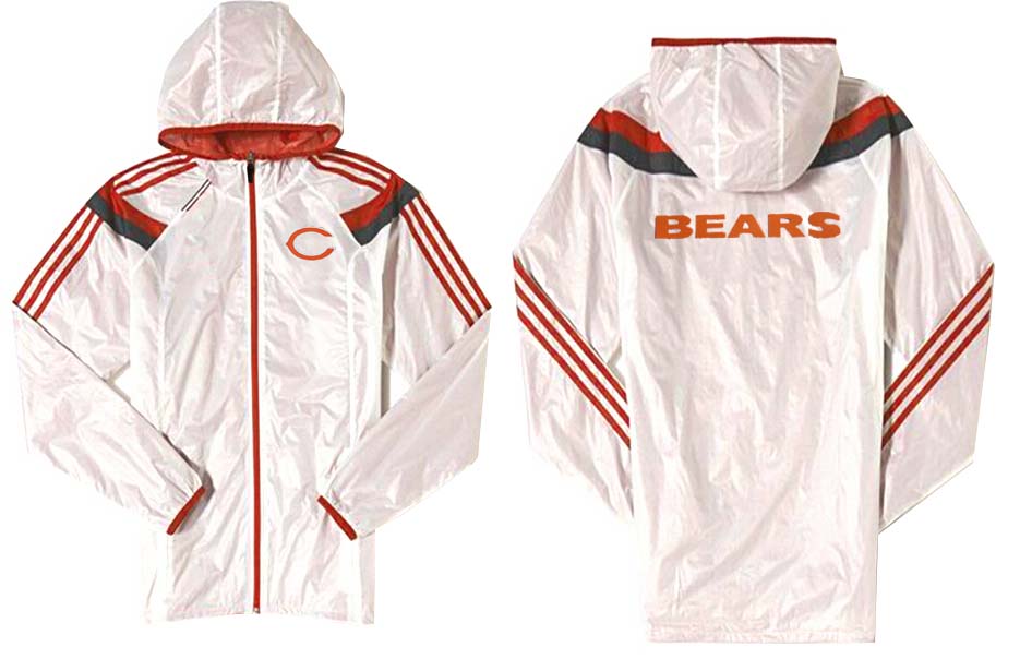 NFL Chicago Bears Cream Orange Jacket