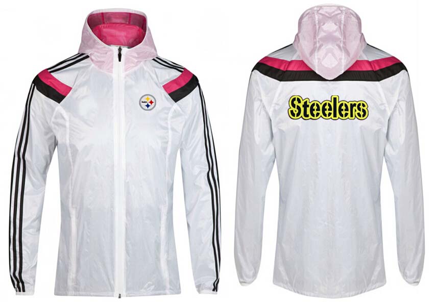 NFL Pittsburgh Steelers White Pink Color Jacket