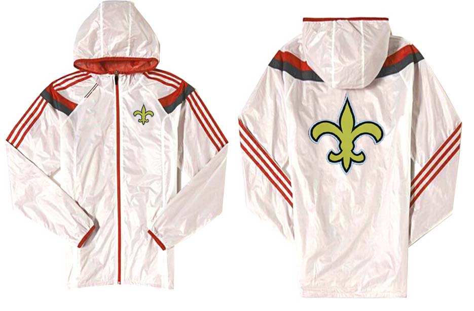 NFL New Orleans Saints White Red Color Jacket